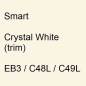 Preview: Smart, Crystal White (trim), EB3 / C48L / C49L.